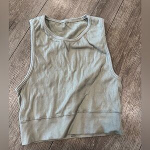 SKIMS Ribbed Tank Top in Gray